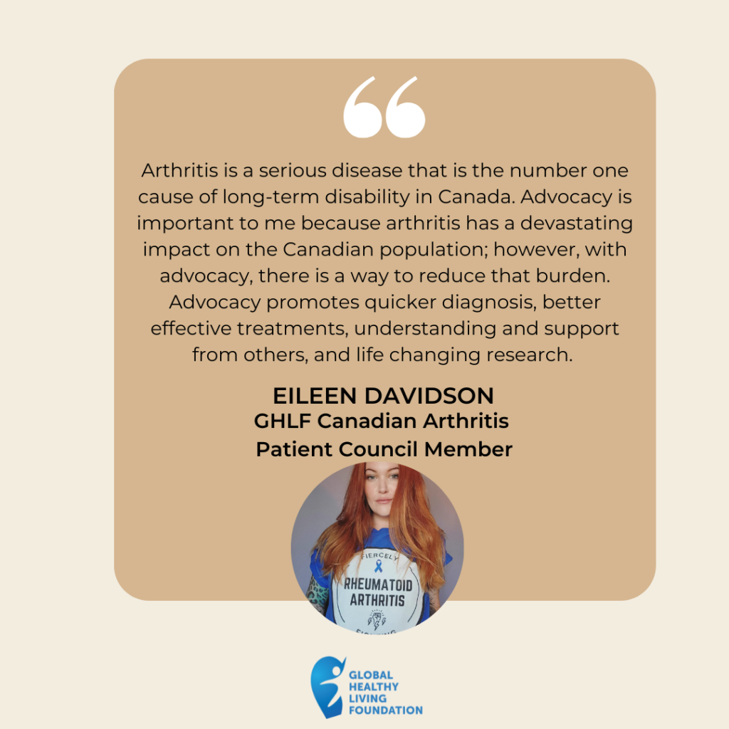 Eileen Davidson - GHLF Canadian Arthritis Patient Council Member