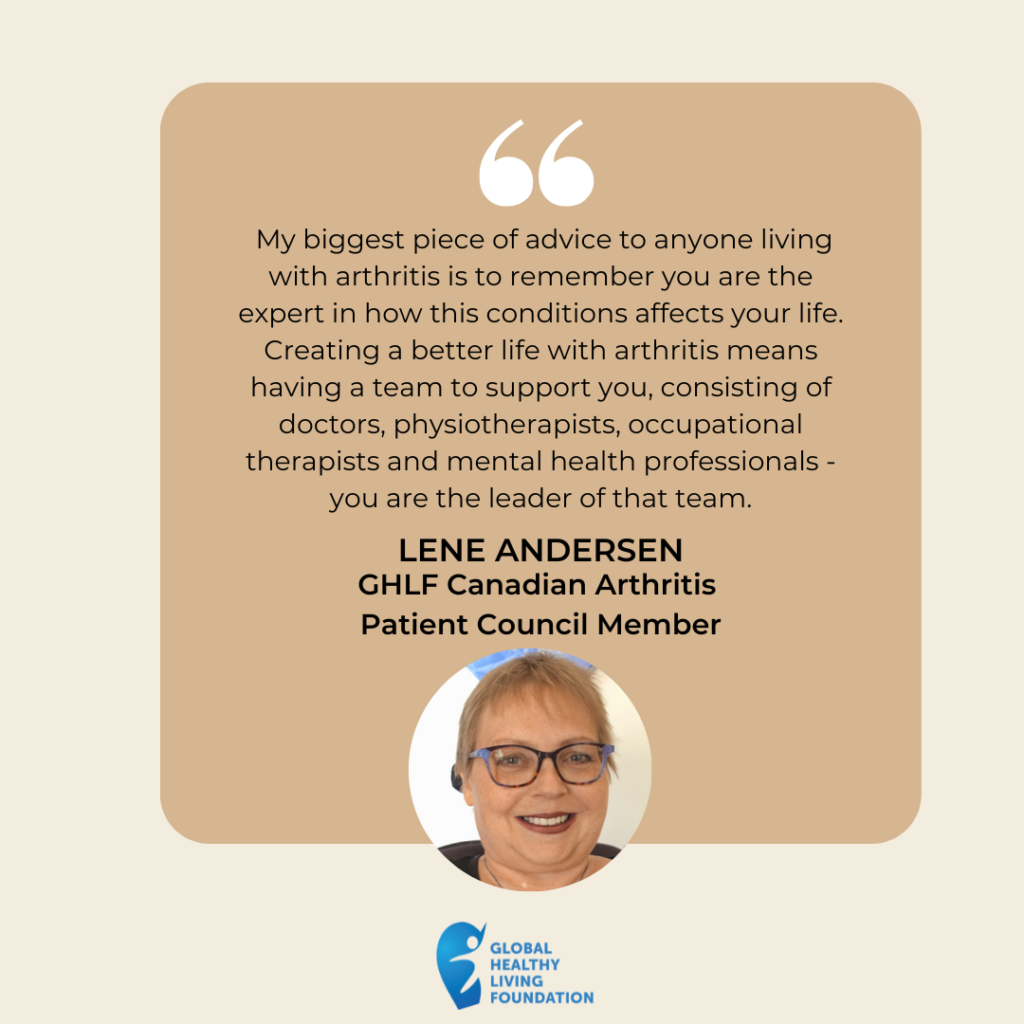 Lene Andersen - GHLF Canadian Arthritis Patient Council Member
